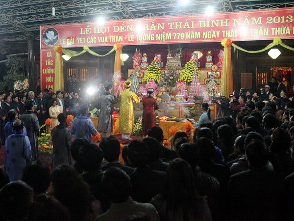 Lễ hội đền Trần Thái Bình được công nhận là di sản