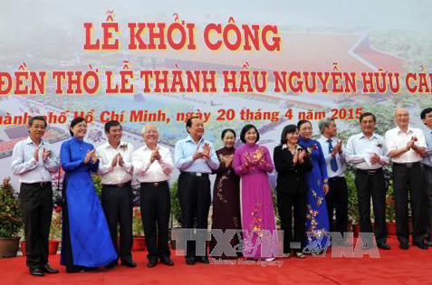 Mise en chantier du temple du marquis Nguyên Huu Canh à Hô Chi Minh-Ville