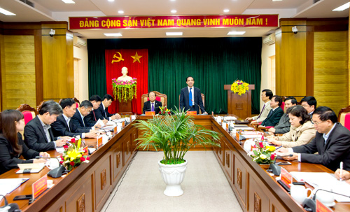 Bộ trưởng Hoàng Tuấn Anh làm việc với lãnh đạo tỉnh Tuyên Quang