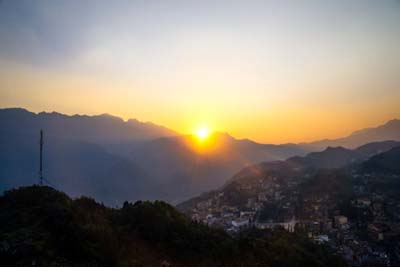Le mont Ham Rong dans le top 8 mondial des meilleurs sites pour un coucher de soleil