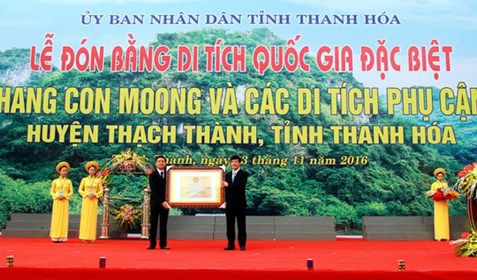 Thanh Hoa : la caverne Con Moong reconnue vestige national spécial