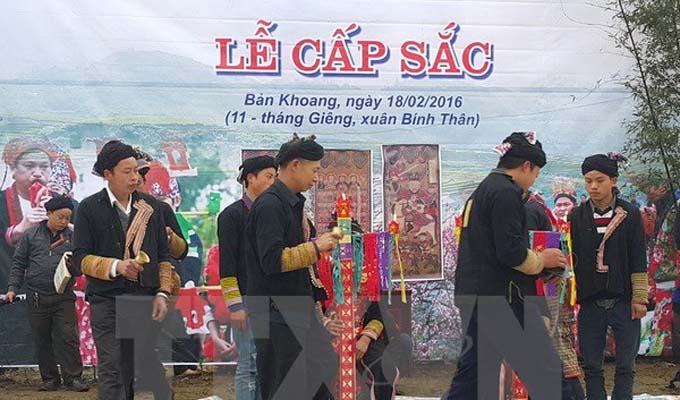 Le rite "câp sac" des Dao, patrimoine culturel immatériel national