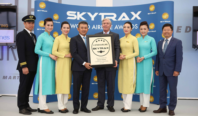 Vietnam Airlines được công nhận là hãng hàng không 4 sao
