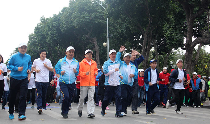 Khai mạc Ngày chạy Olympic vì sức khỏe toàn dân tại Hà Nội