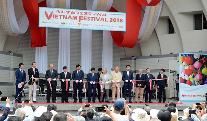 Tưng bừng khai mạc Lễ hội Việt Nam 2018 tại Nhật Bản