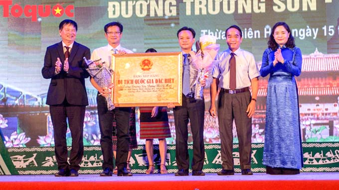 Thừa Thiên Huế đón nhận bằng xếp hạng Di tích Quốc gia đặc biệt Đường Trường Sơn - Đường Hồ Chí Minh