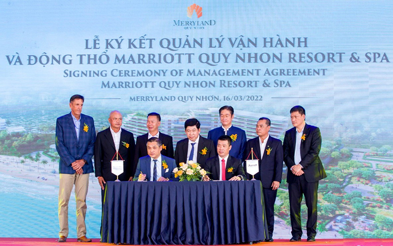 Lễ ký kết hợp tác và động thổ khách sạn 5 sao Marriott Resort & Spa tại thành phố Quy Nhơn