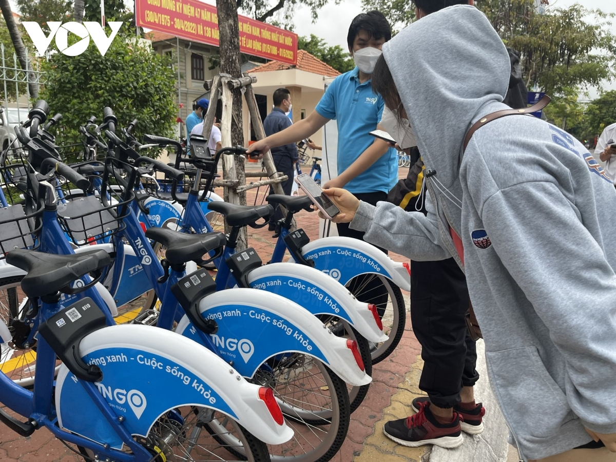 Hơn 1.200 lượt du khách sử dụng xe đạp công cộng tại Vũng Tàu sau 3 ngày triển khai