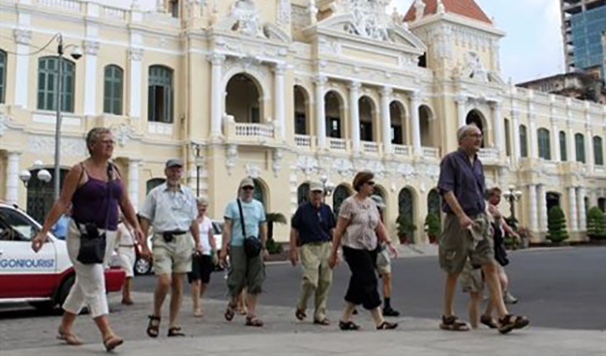 Hô Chi Minh-Ville: forte hausse du nombre de touristes étrangers en 2017