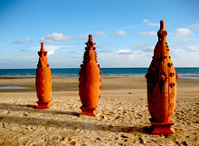 L'art d'installation sur la plage de Vung Tau